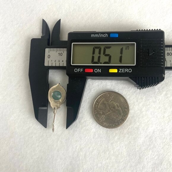 Sterling Silver 925 YS India Round Faceted Chalcedony Quartz Dangle Earrings - Picture 15 of 16